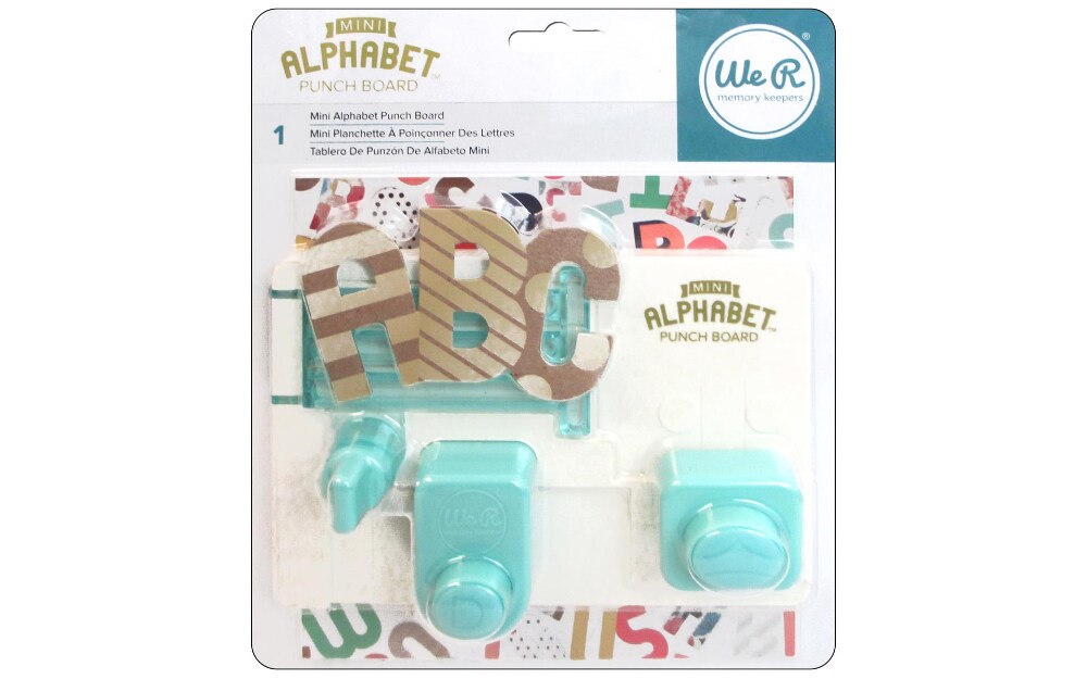 We R Memory Punch Board Mini Alphabet