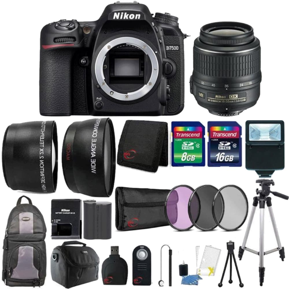 Nikon D7500 20.9mp Dx-format Cmos Digital Camera With 18-55 Nikon D7500 20.9mp Dx-format Cmos Digital Camera With 18-55