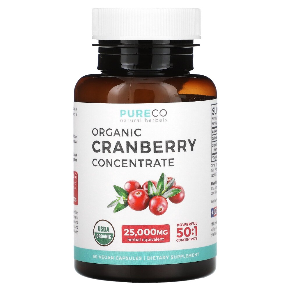 Organic Cranberry Pills - 50:1 Concentrate Equals 25,000mg of Fresh Cranberries (Vegan) for, 60 Count - Harris Teeter Organic Cranberry Pills - 50:1 Concentrate Equals 25,000mg of Fresh Cranberries (Vegan) for, 60 Count - Harris Teeter