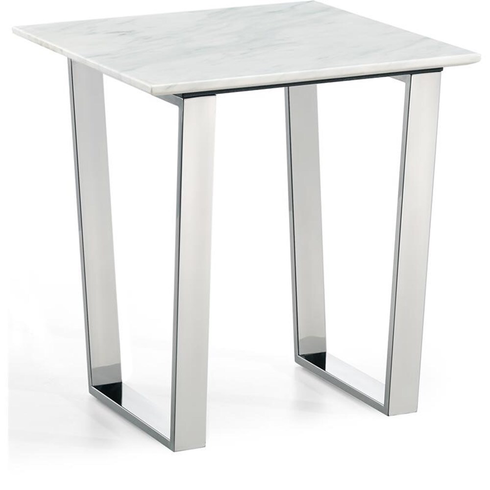 Meridian Furniture Carlton Chrome End Table Meridian Furniture Carlton Chrome End Table