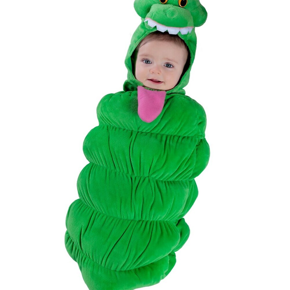 Food 4 Less Princess Paradise 278086 Halloween Toddler Ghostbusters Slimer Swaddle Costume 0 3 Month 1