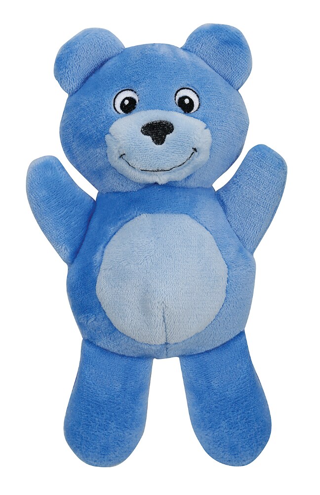 blue stuffed dog toy