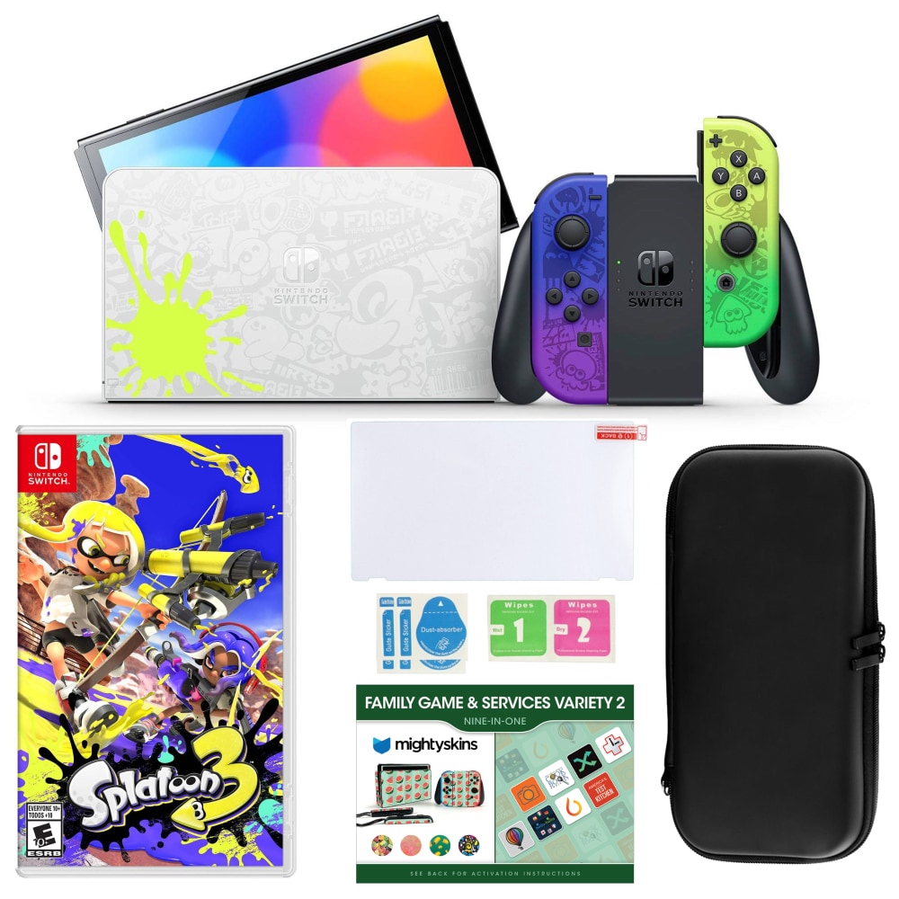 （訳ありセール 格安） Nintendo Switch Splatoon 3 Bundle with Game, Accessories ニンテンドースイッチ本体