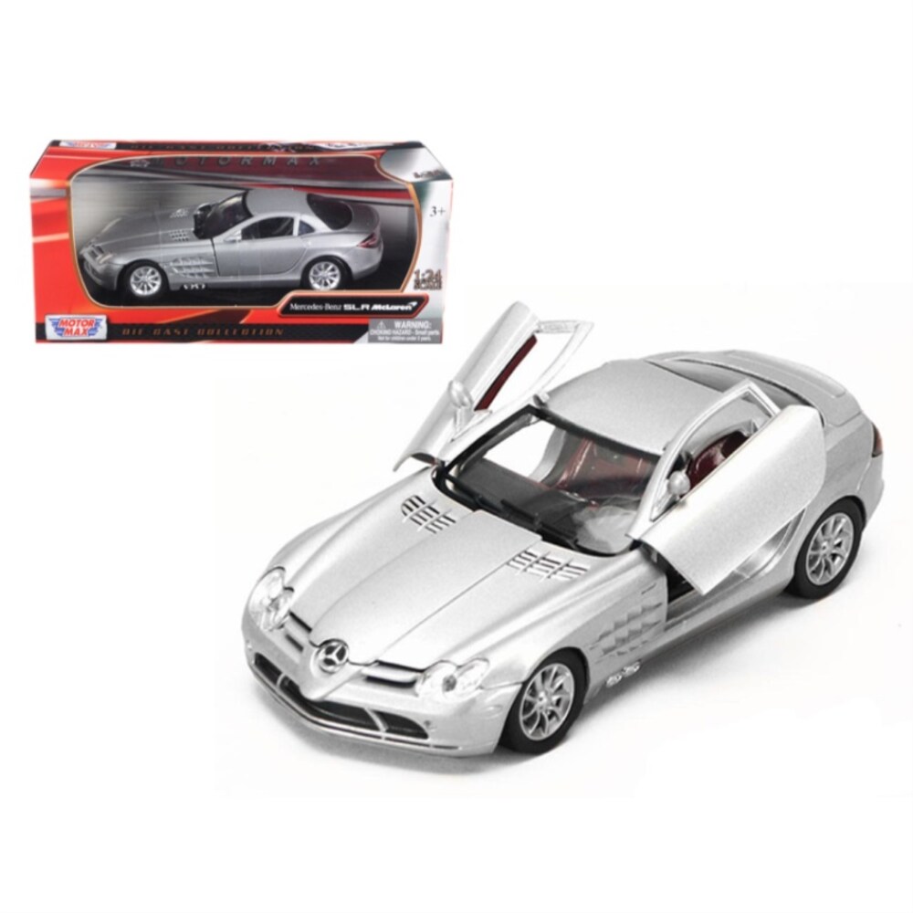 Mercedes McLaren SLR Silver 1/12 Diecast Model Car by