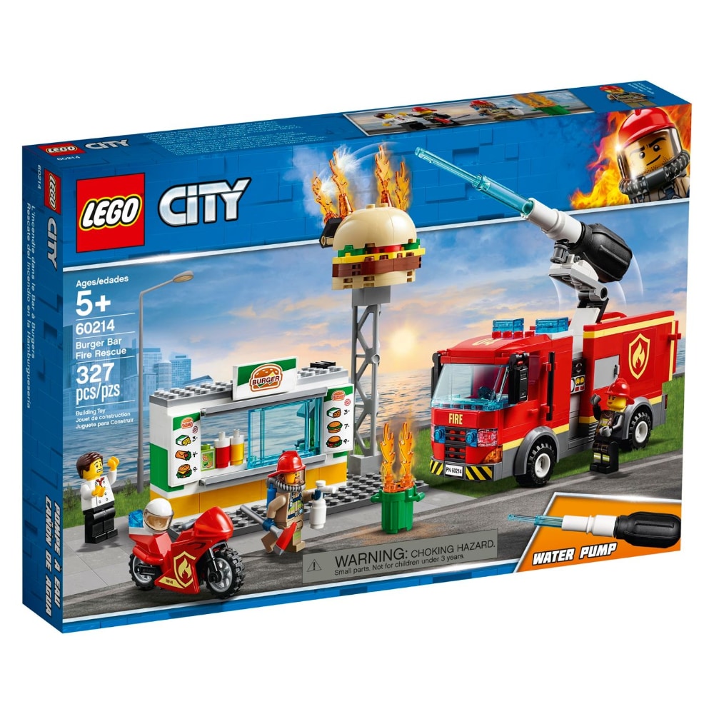 lego burger bar fire rescue