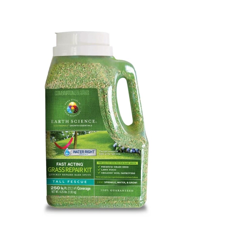 Earth Science Fast Acting Tall Fescue Grass Sun or Shade Grass Repair Kit 4.25 lb