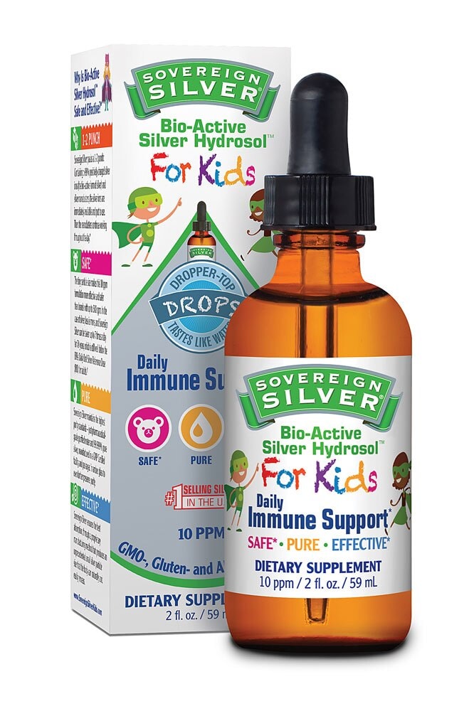 Natural Immunogenics Sovereign Silver Bio Active Silver Hydrosol For Kids 2 Fl Oz Fry S Food Stores