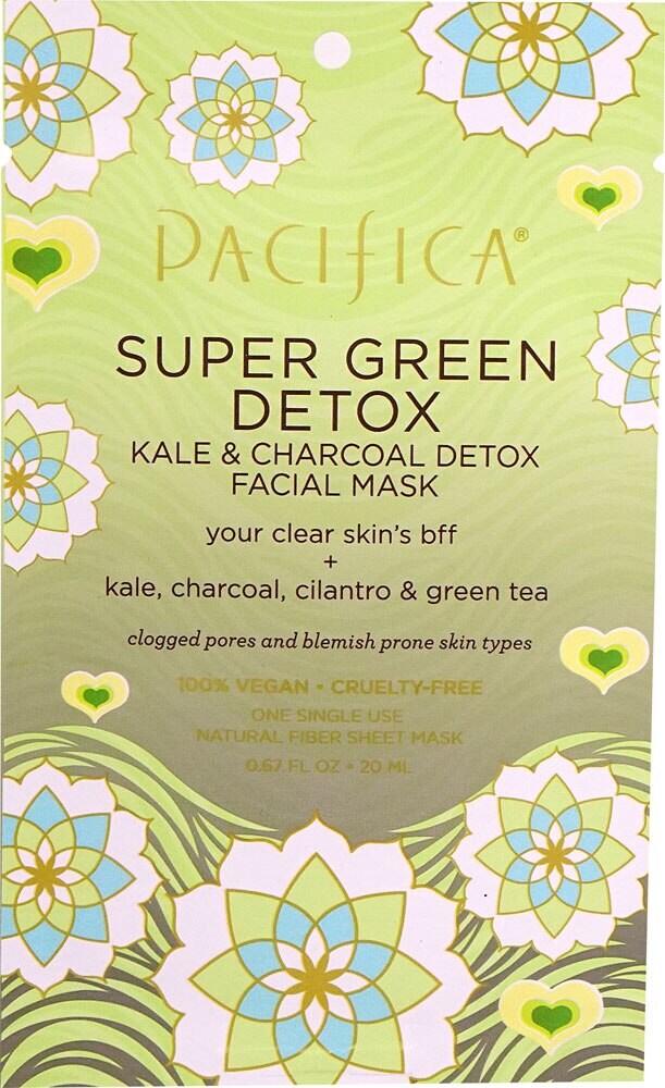 Download Kroger Pacifica Super Green Detox Kale Charcoal Facial Mask 0 67 Fl Oz PSD Mockup Templates