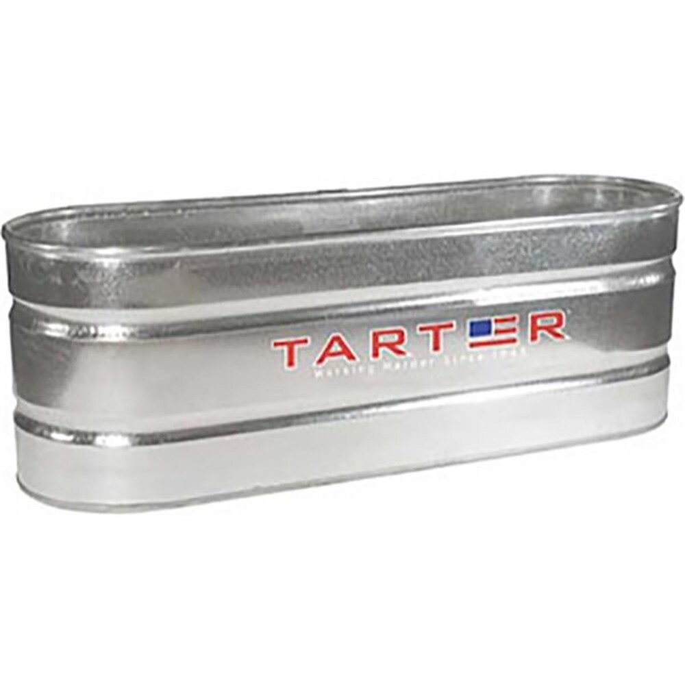 Tarter Gate 702402264 2 x 2 x 6 ft. 170 gal Oval Heavy Duty Galvanized Stock Water Tank