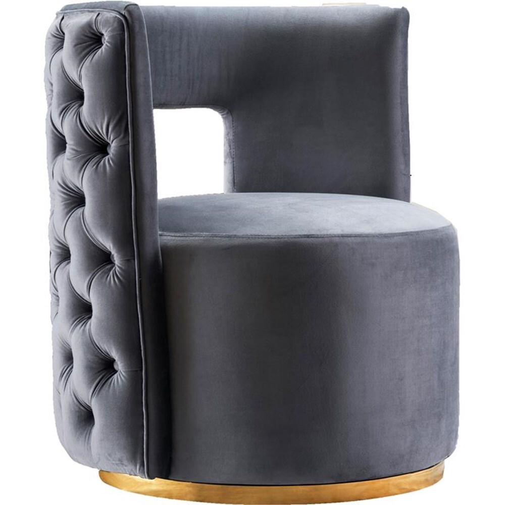 Meridian Furniture Theo Velvet Accent Chair Meridian Furniture Theo Velvet Accent Chair