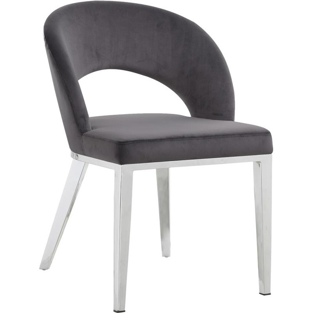 Meridian Furniture Roberto Velvet Dining Chair Meridian Furniture Roberto Velvet Dining Chair