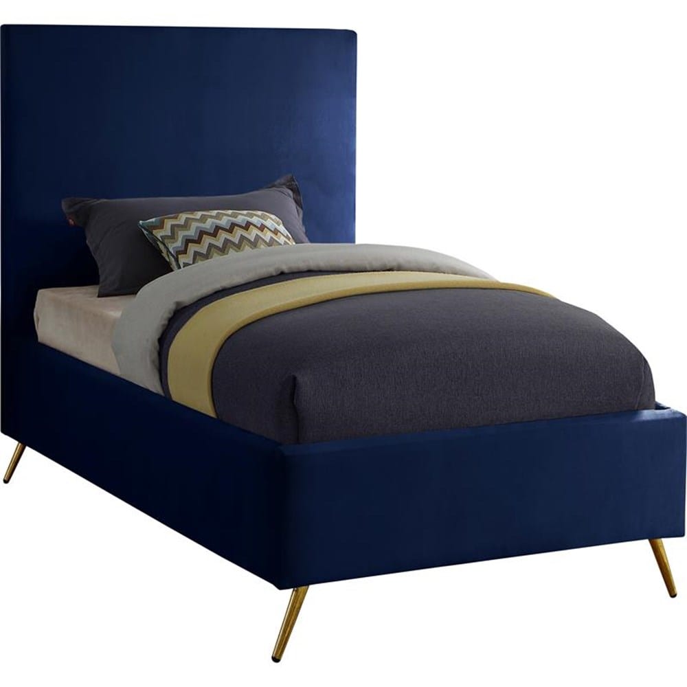 Meridian Furniture Jasmine Velvet Twin Bed Meridian Furniture Jasmine Velvet Twin Bed