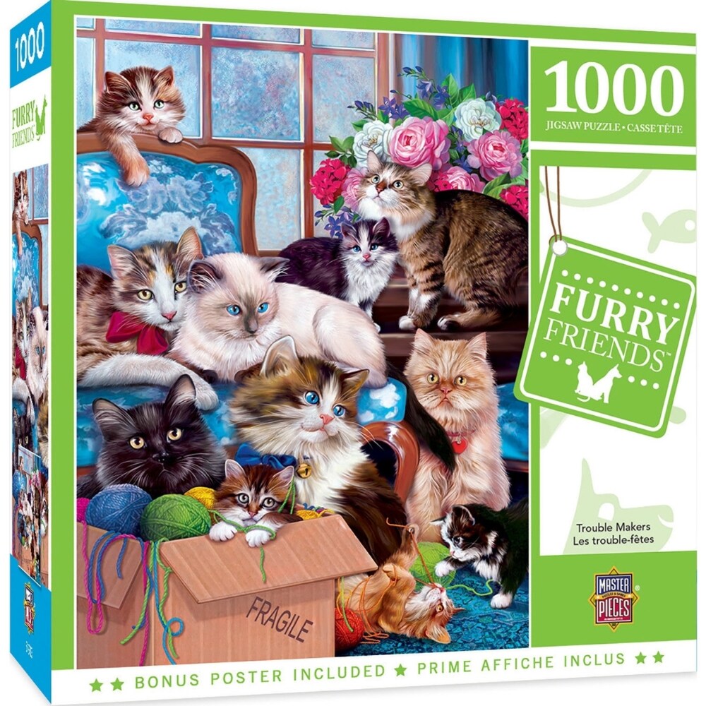 Furry Friends Trouble Makers 1000 Piece Jigsaw Puzzle 1 Each Foods Co