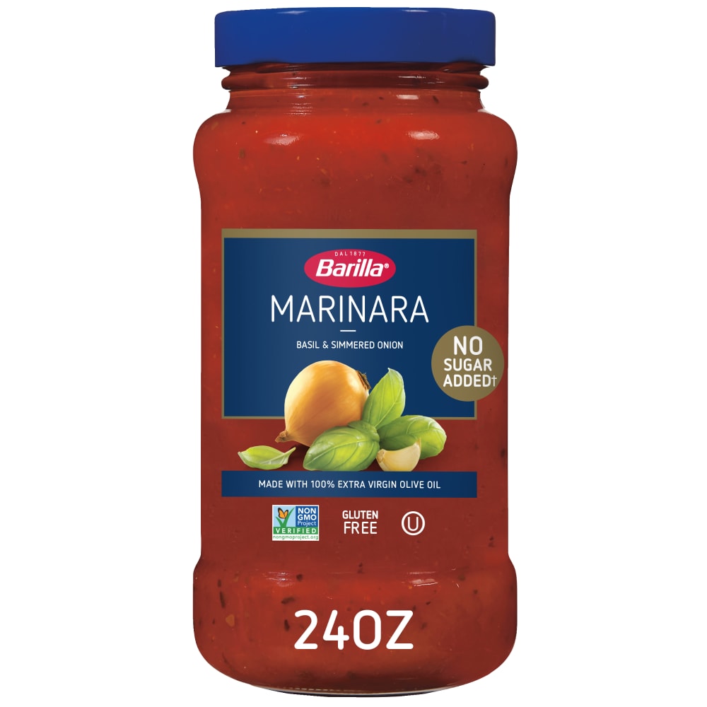 Barilla Marinara Pasta Sauce with No Added Sugar and Gluten Free 24 oz Foods Co