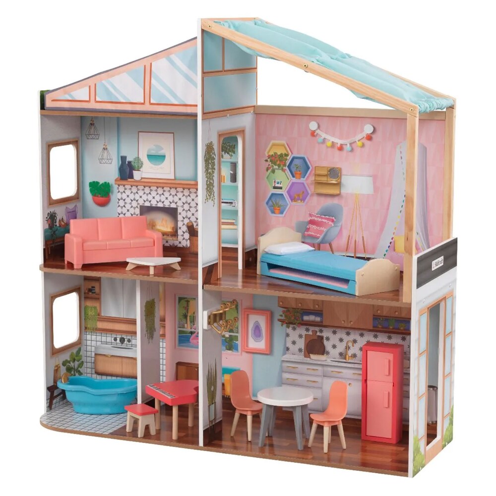 kidkraft dollhouse makeover