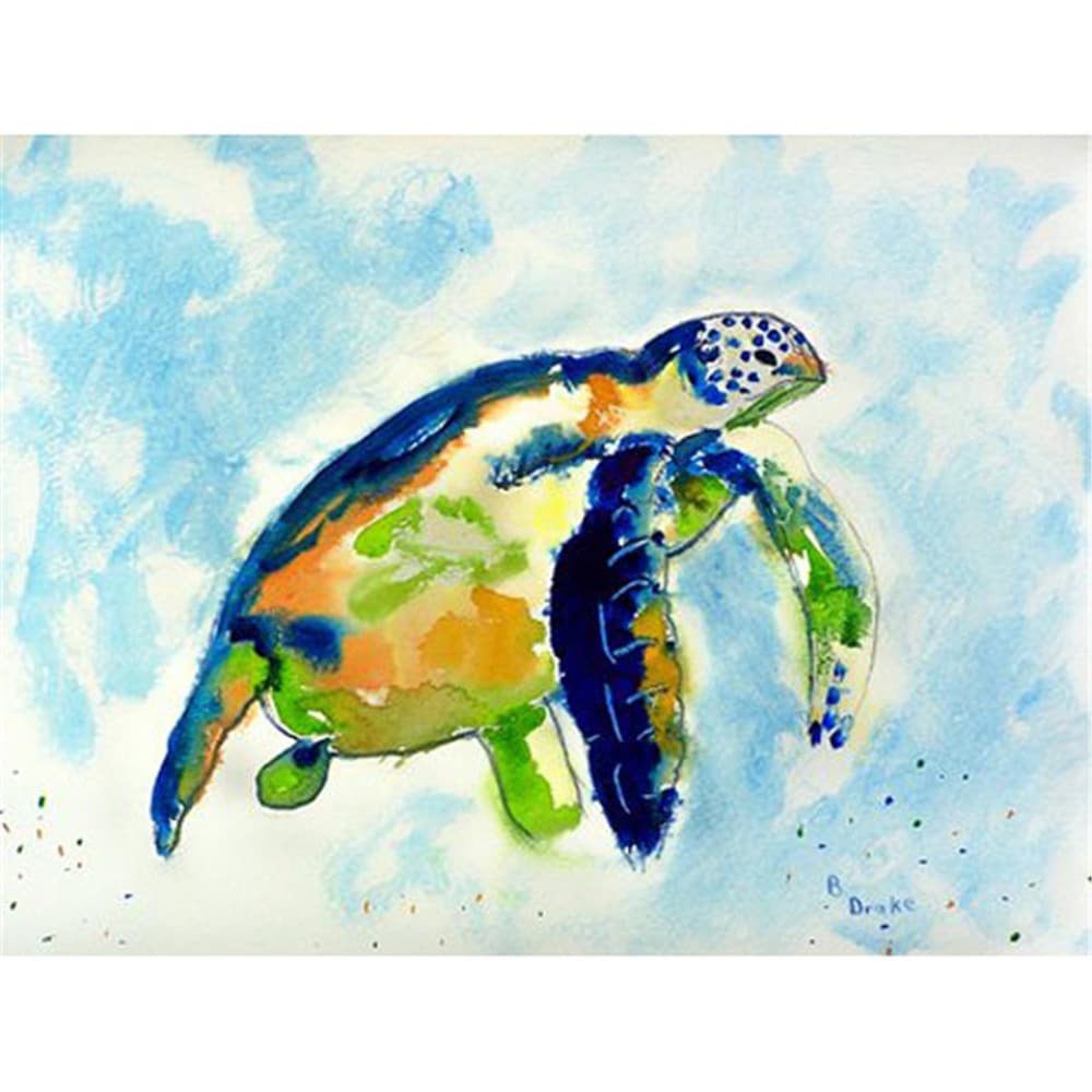 Betsy Drake Pm134 Blue Sea Turtle Place Mat Set Of 4 1 Qfc