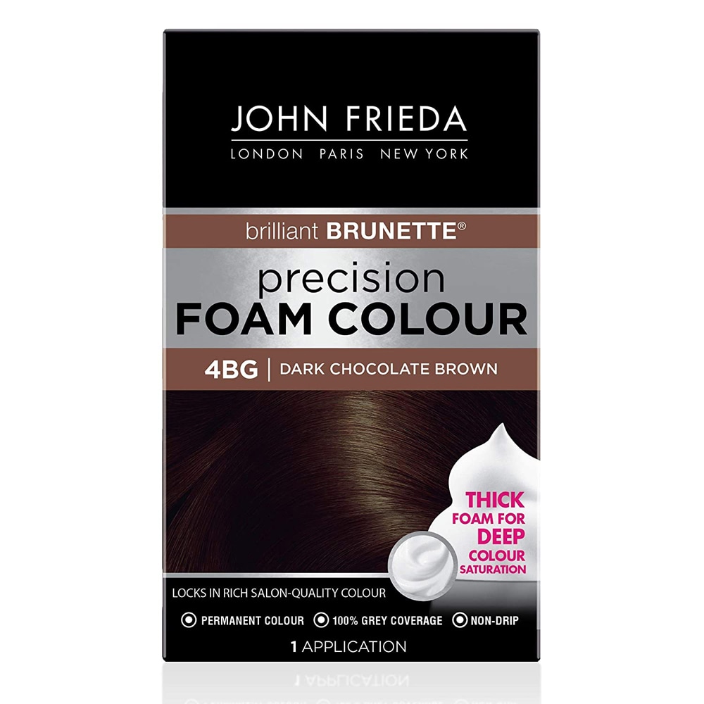 John Frieda Brilliant Brunette 4bg Dark Chocolate Brown Precision Foam Hair Color 1 Ct Fry S Food Stores
