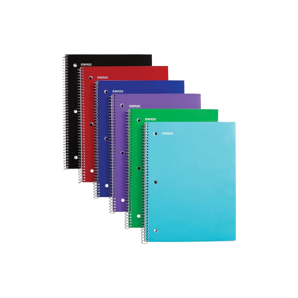Staples Graph Ruled 4 x 4 Spiral Notebook Assorted Colors 8 x 10 1 2 Each 11625B CC 1 Foods Co