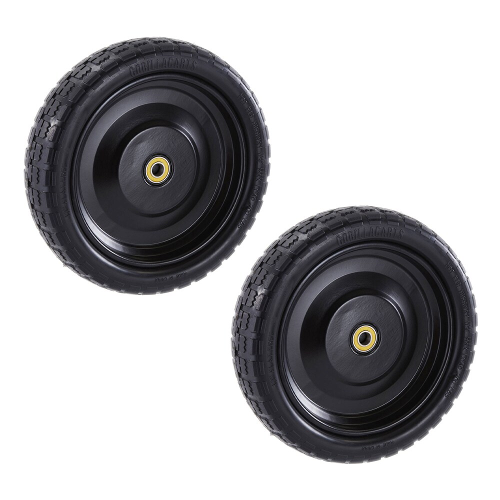 GORILLA CARTS 13 in. No Flat Replacement Tire for Gorilla Carts (2-Pack)