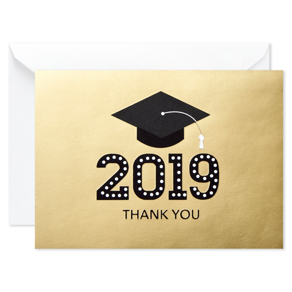 Fred Meyer Graduation Notes 69 Hallmark Graduation Thank You Notes Gold Hat 20 Ty Notes With Envelopes 20 Ct