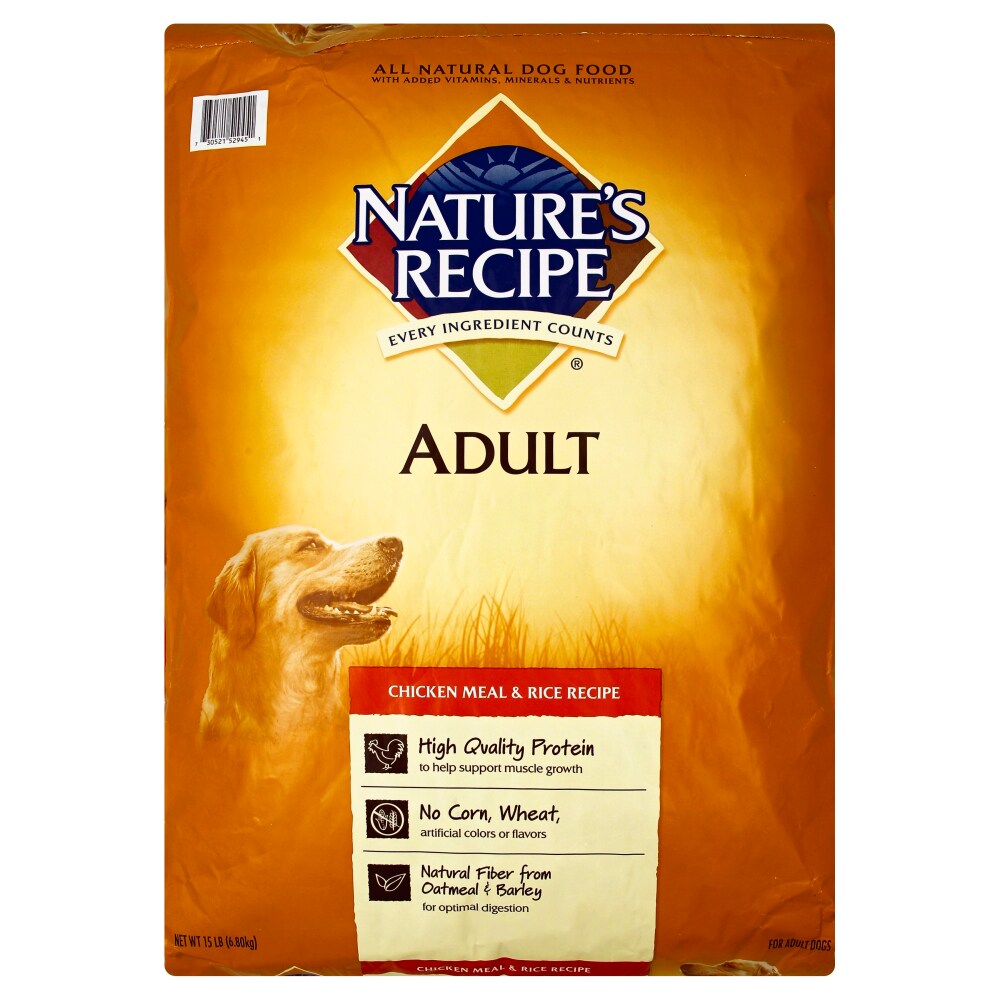 nature's recipe lamb and rice dog food