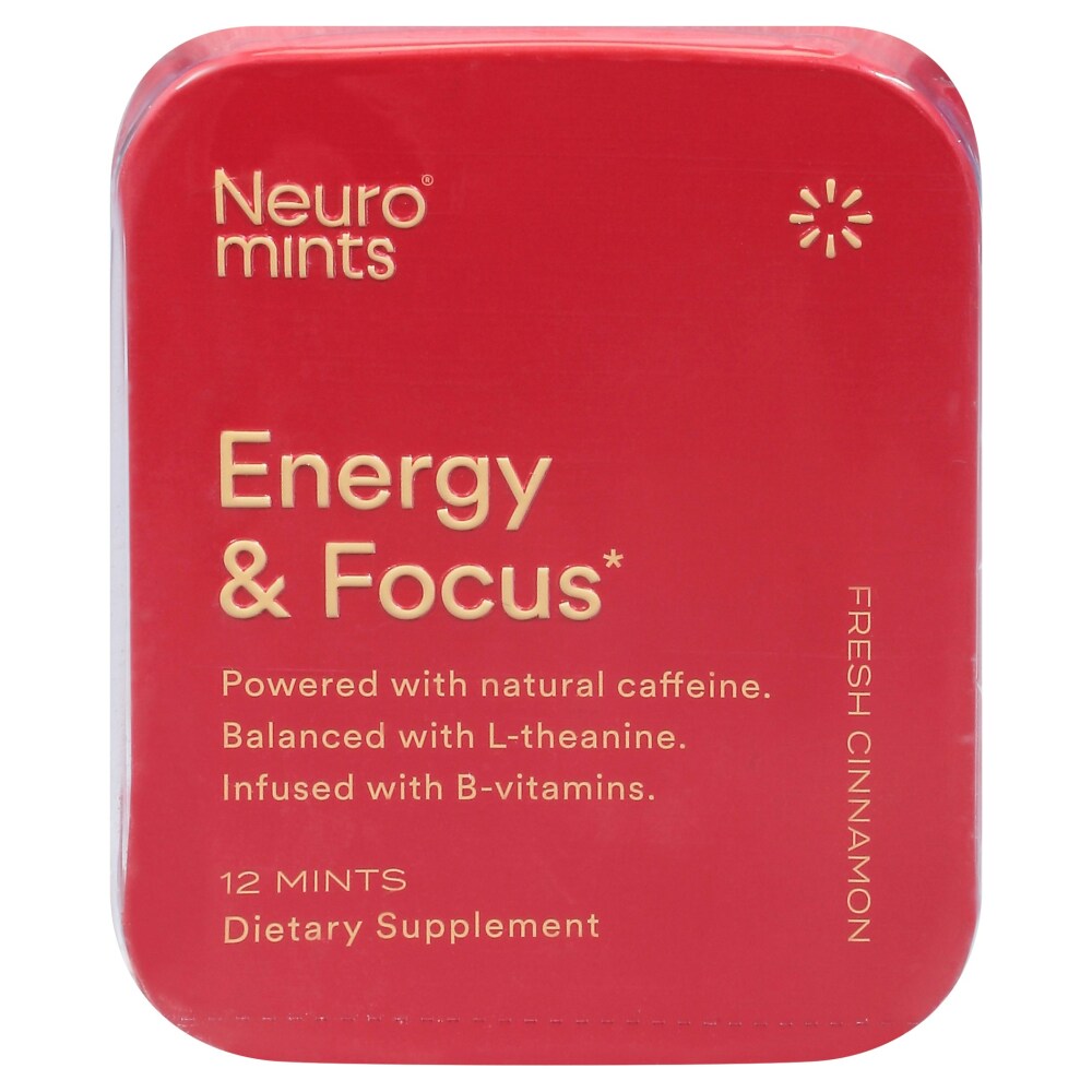 Neuro Mints Mint Energy & Focus Fresh Cinnamon, 12 pk / 12 Neuro Mints Mint Energy & Focus Fresh Cinnamon, 12 pk / 12