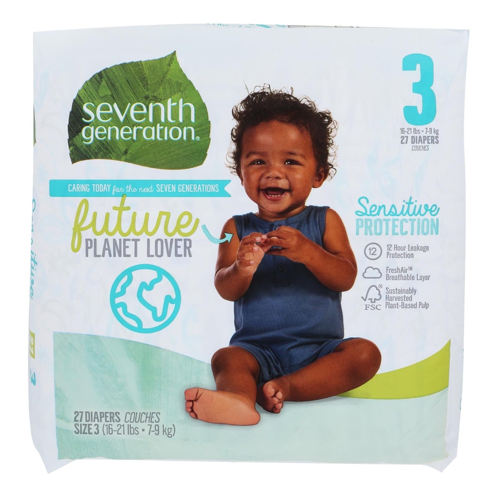 Seventh Generation Diapers Small Stage 3 27 CT 27 ct Mariano s