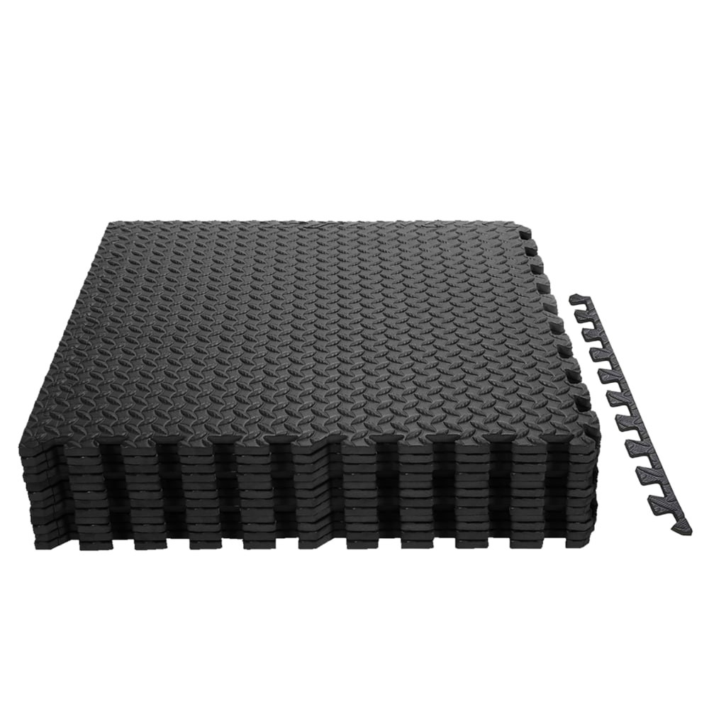 Costway 12Tiles 1/2'' Puzzle Exercise Floor Mats w/EVA Foam Interlocking Tiles (25''x25'') Costway 12Tiles 1/2'' Puzzle Exercise Floor Mats w/EVA Foam Interlocking Tiles (25''x25'')