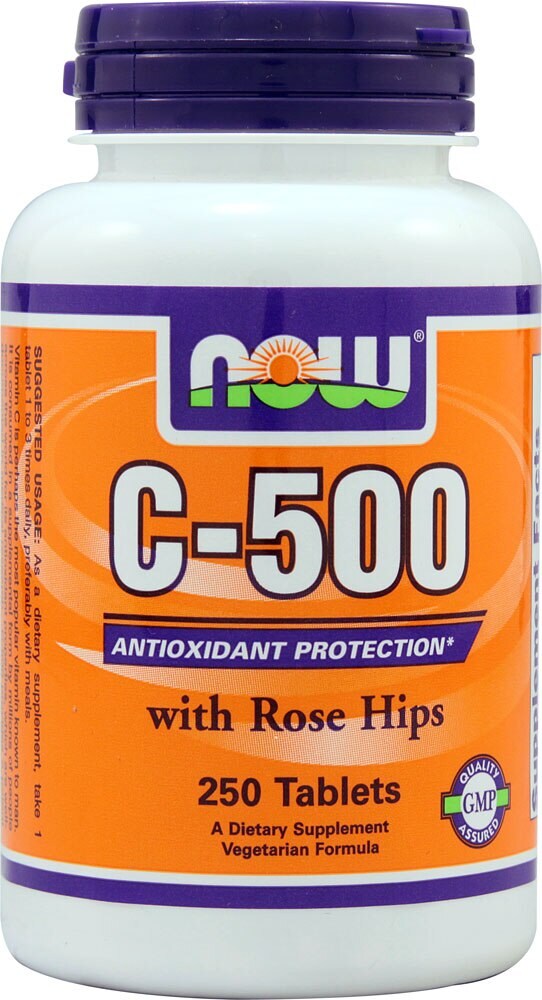Qfc Now Foods C 500 With Rose Hips 250 Tablets
