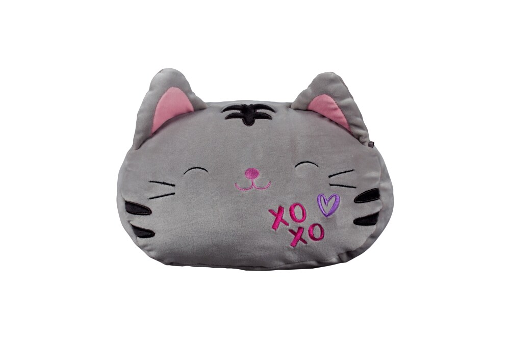 gray cat plush