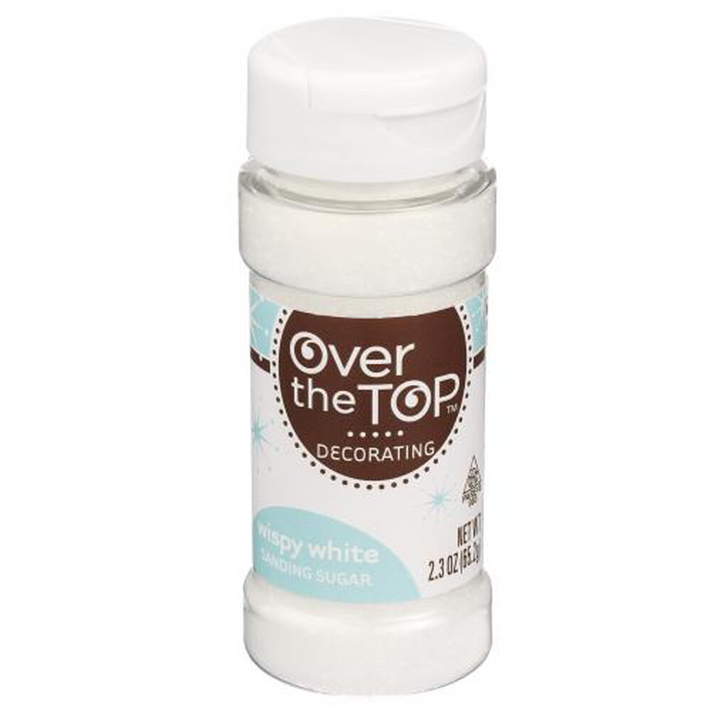 Over the Top Wispy White Decorating Sanding Sugar 2.3 oz Over the Top Wispy White Decorating Sanding Sugar 2.3 oz