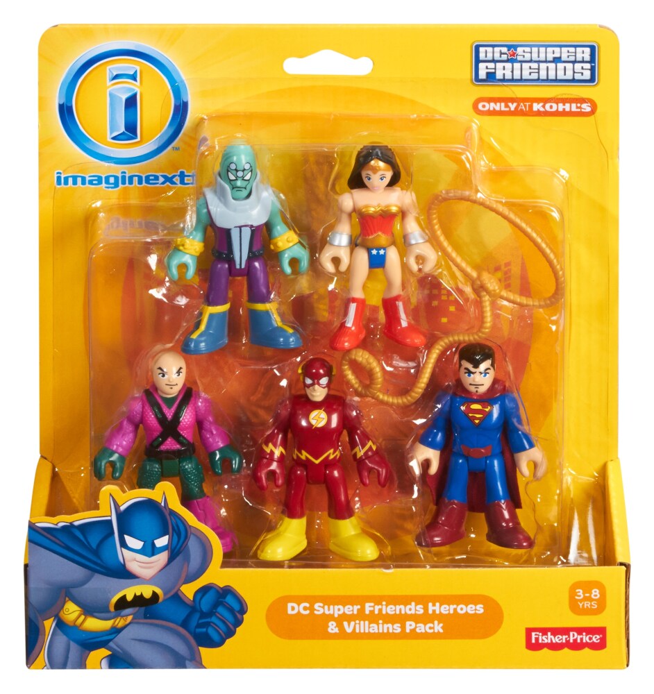 imaginext superheroes and villains