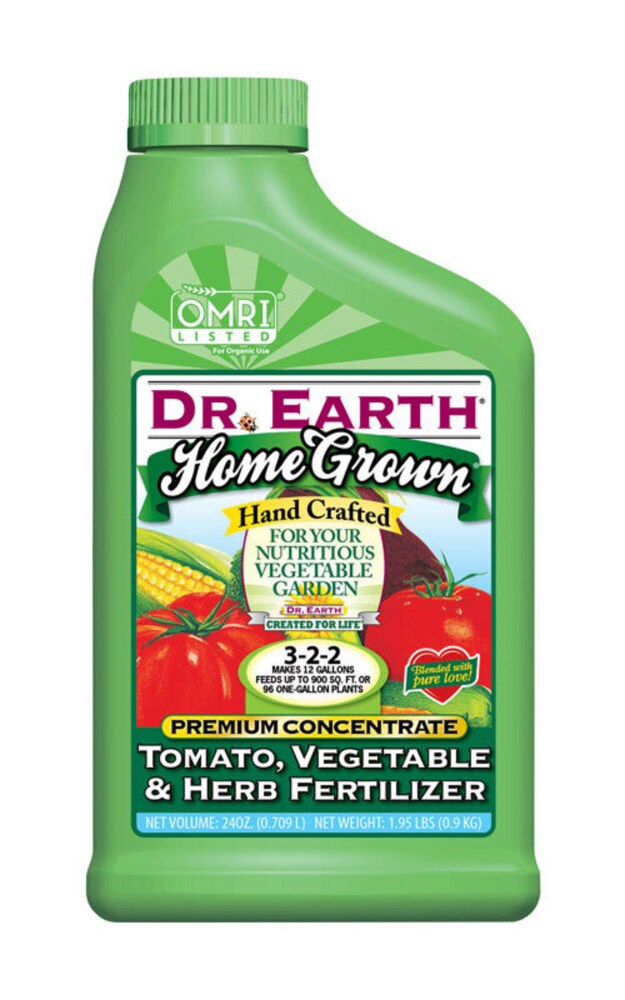 Dr. Earth Home Grown Organic Fruits/Vegetables 3-2-2 Plant Fertilizer 24 oz