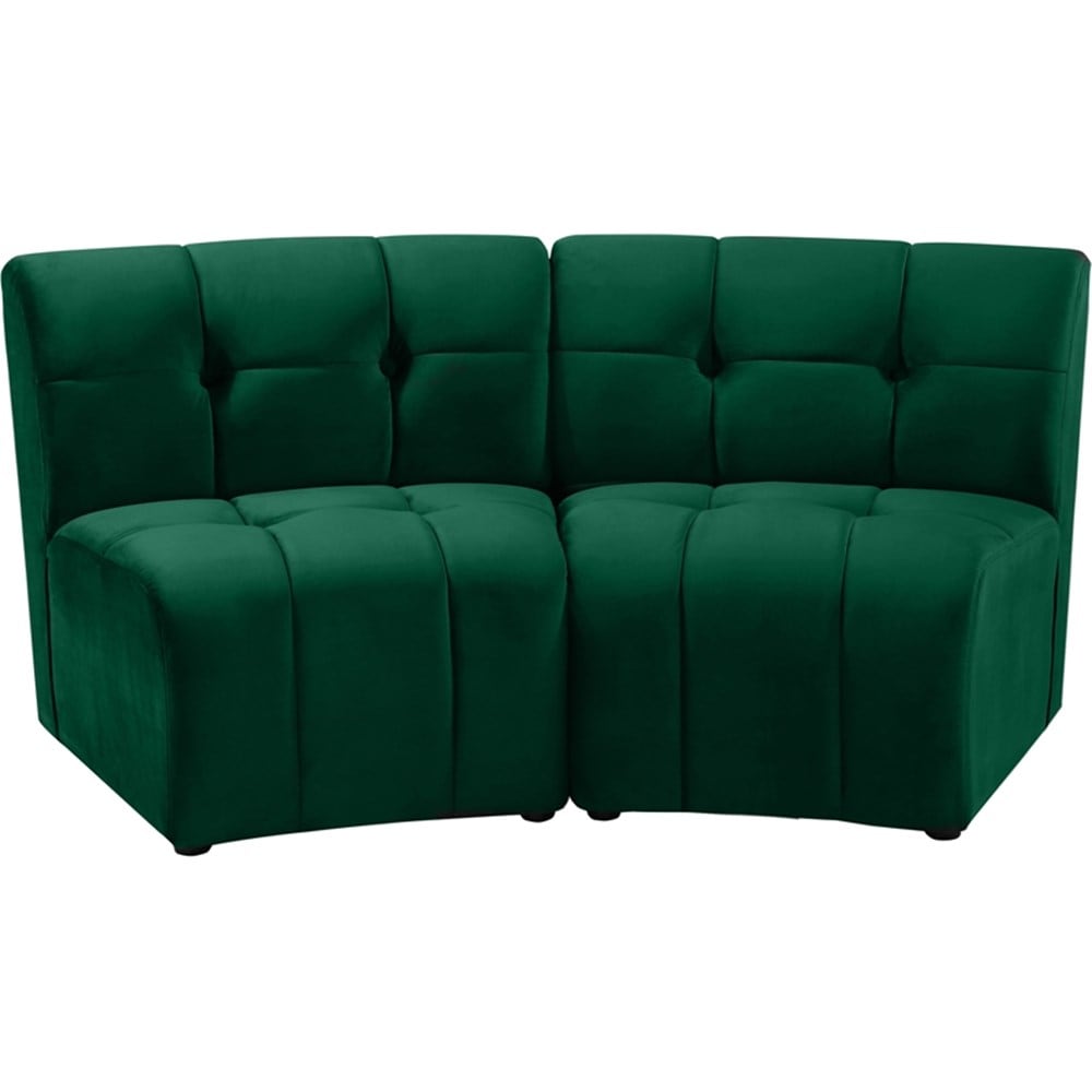 Meridian Furniture Limitless Modular Velvet Loveseat Meridian Furniture Limitless Modular Velvet Loveseat