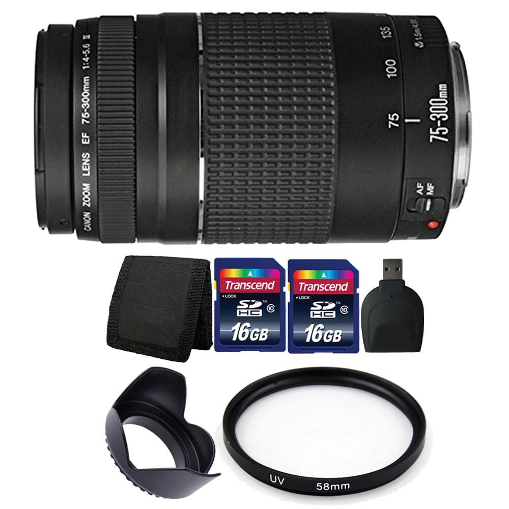 Canon Ef 75-300mm Autofocus Lens Bundle F/ Canon Eos Rebel Canon Ef 75-300mm Autofocus Lens Bundle F/ Canon Eos Rebel