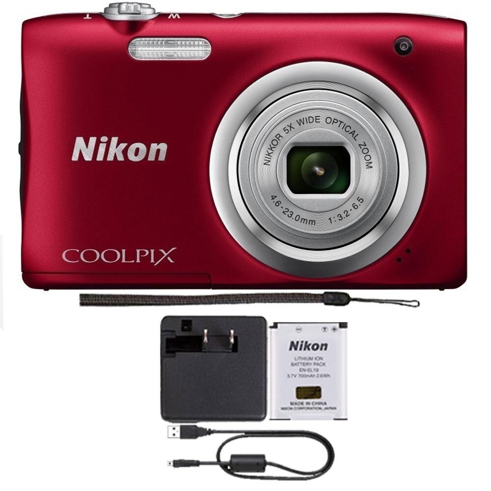Nikon Coolpix A100 20.1mp Compact Digital Camera Red, 1 - Kroger Nikon Coolpix A100 20.1mp Compact Digital Camera Red, 1 - Kroger