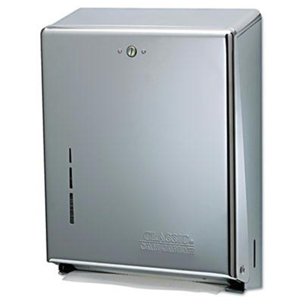 C-Fold/Multifold Towel Dispenser, 11.38 x 4 x 14.75, Chrome C-Fold/Multifold Towel Dispenser, 11.38 x 4 x 14.75, Chrome