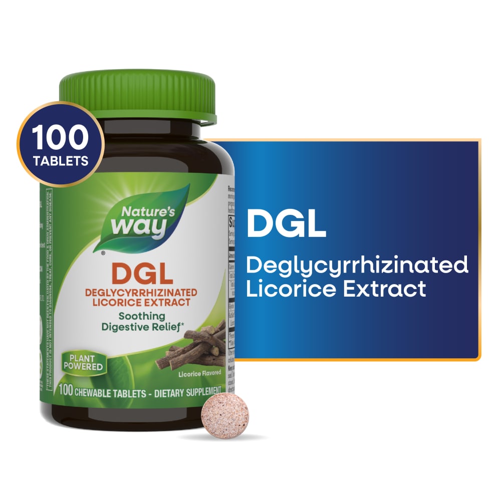 Nature's Way DGL Deglycyrrhizinated Licorice Extract GutGard