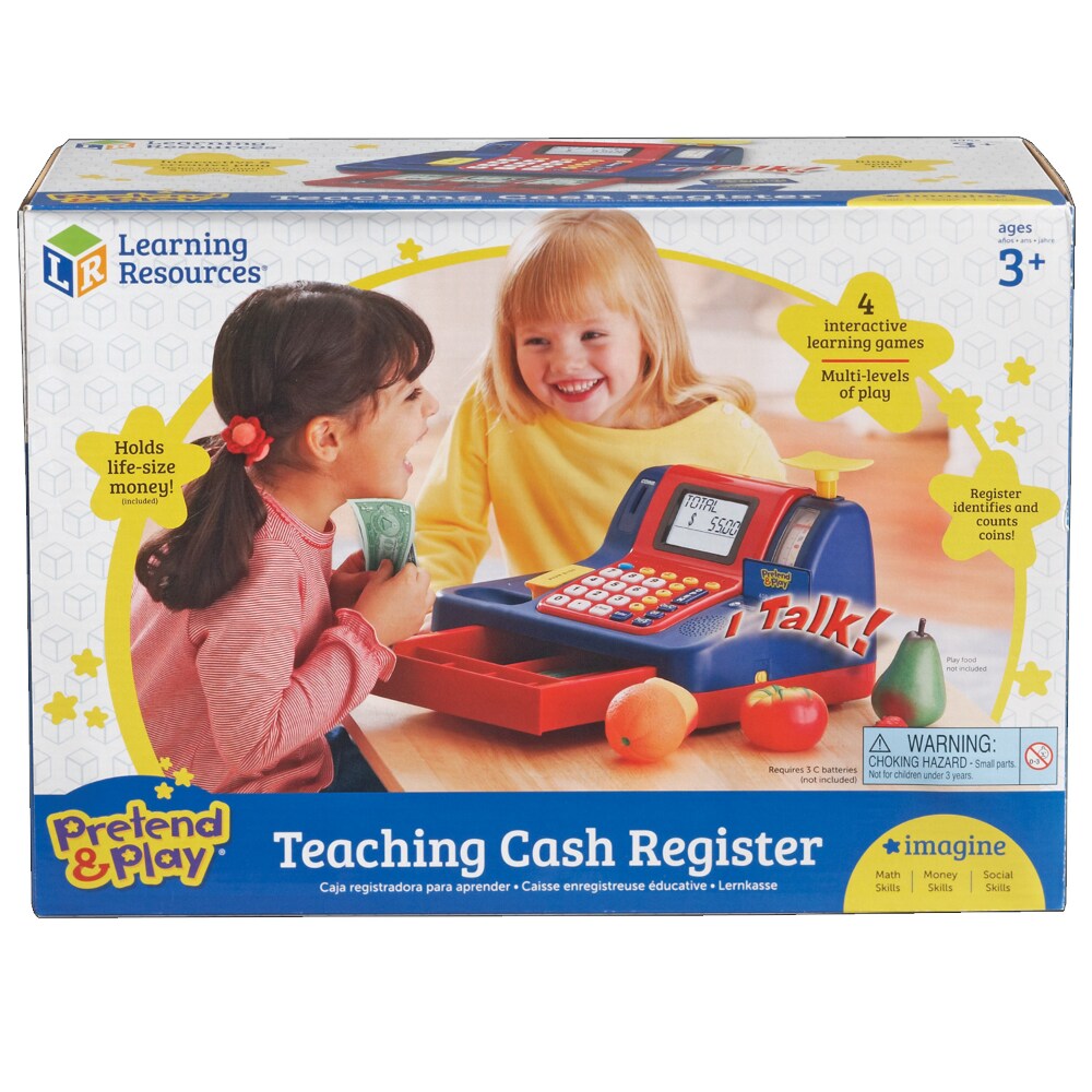 learning resources pretend & play teaching cash register
