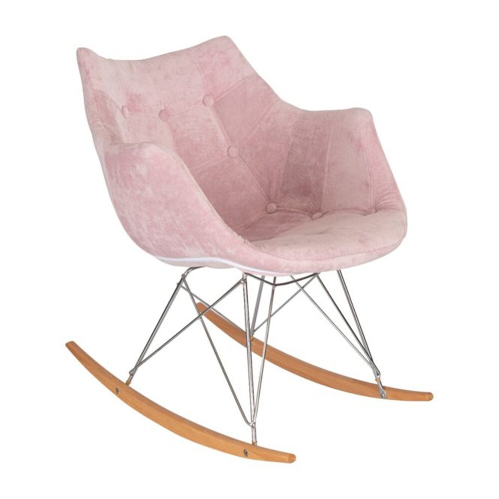 Willow Velvet Eiffel Base Rocking Chair Pink 1 unit Ralphs