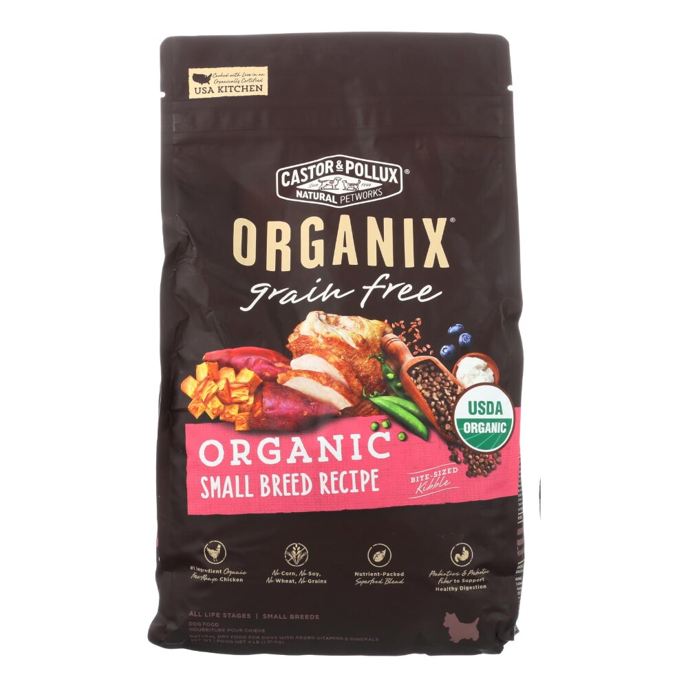 Castor and Pollux Organix Grain Free Organic Small Breed Dry Dog Food Castor and Pollux Organix Grain Free Organic Small Breed Dry Dog Food