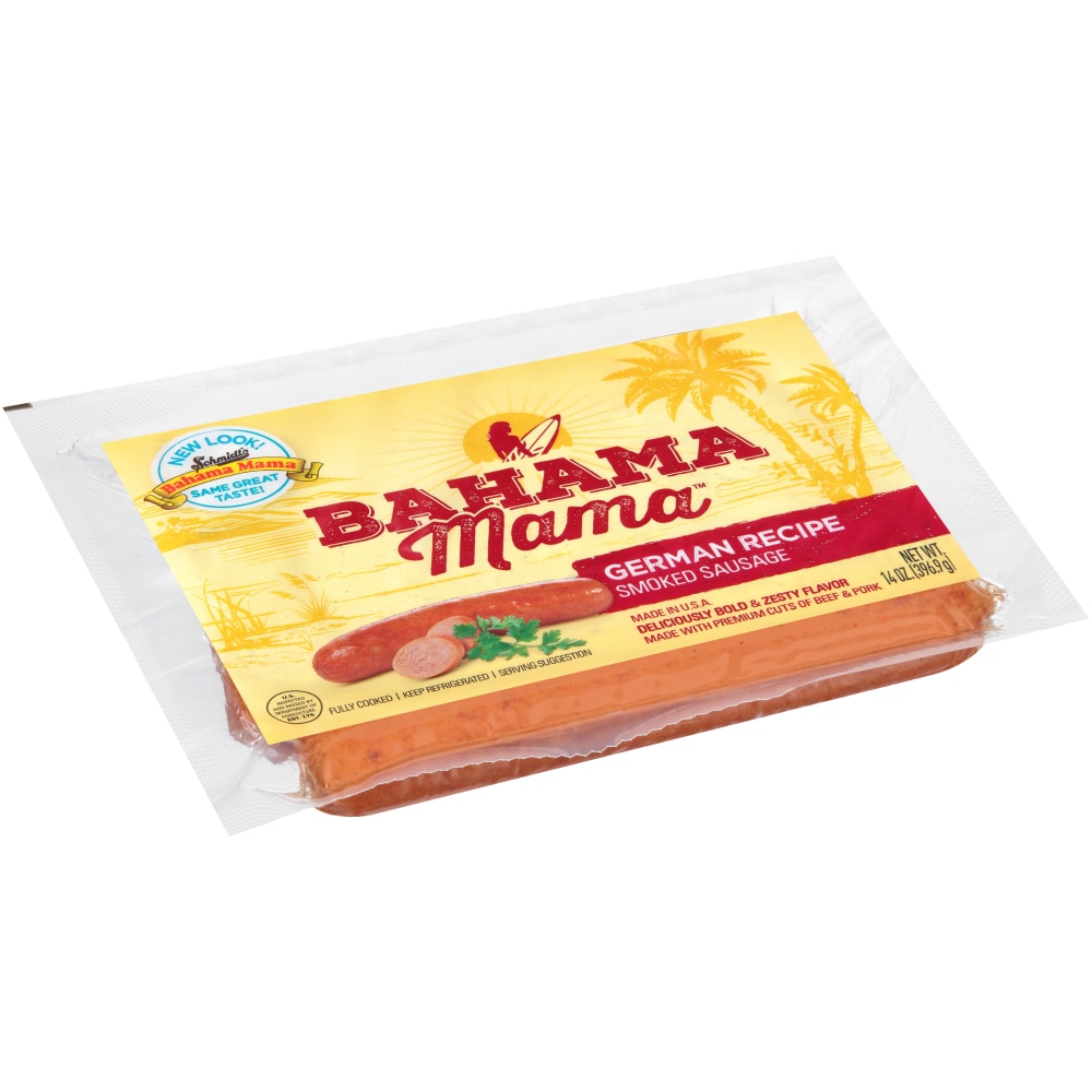 Bahama Mama German Recipe Smoked Sausage 14 oz Kroger