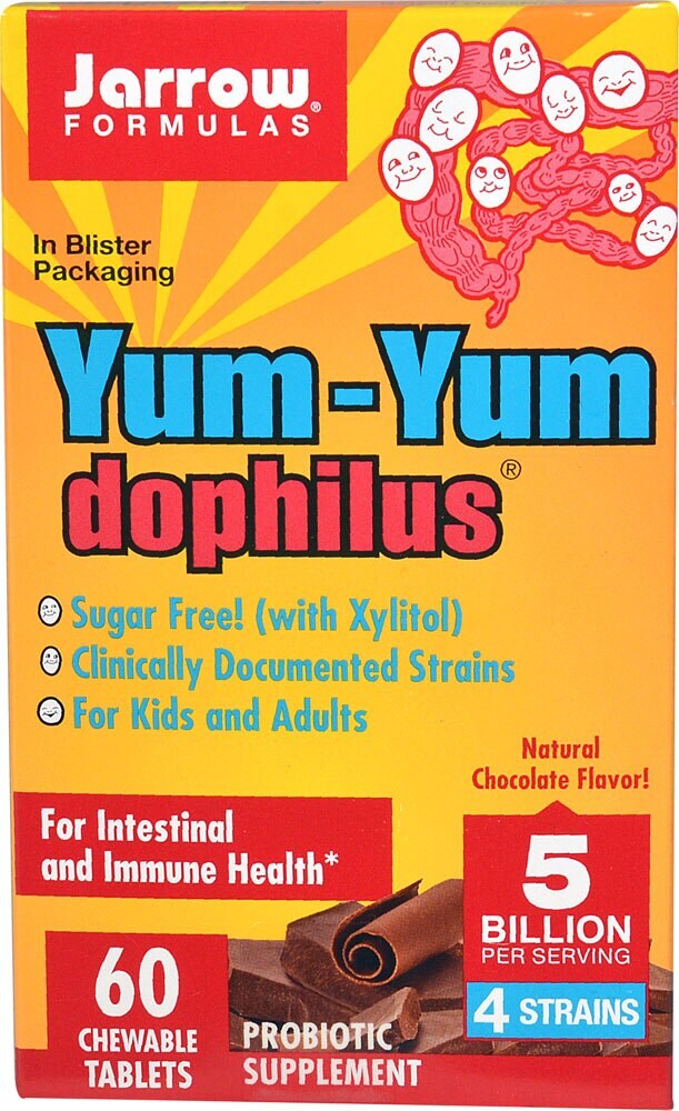 Jarrow Formulas Yum Yum Dophilus Natural Chocolate 60 Ct Qfc