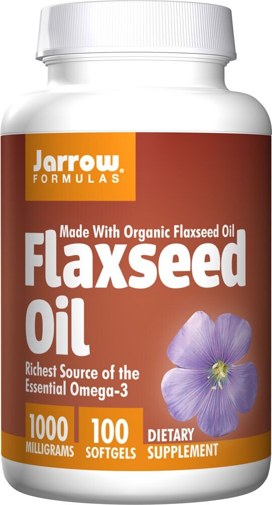 Jarrow Formulas Flaxseed Oil 1000 Mg 100 Softgels Foods Co
