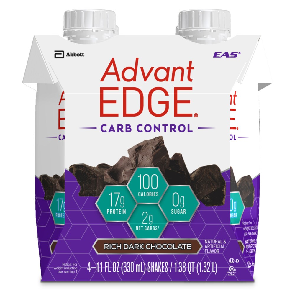 Metro Market Eas Advantedge Carb Control Rich Dark Chocolate Protein Shake Ready To Drink 4 Count 44 Fl Oz