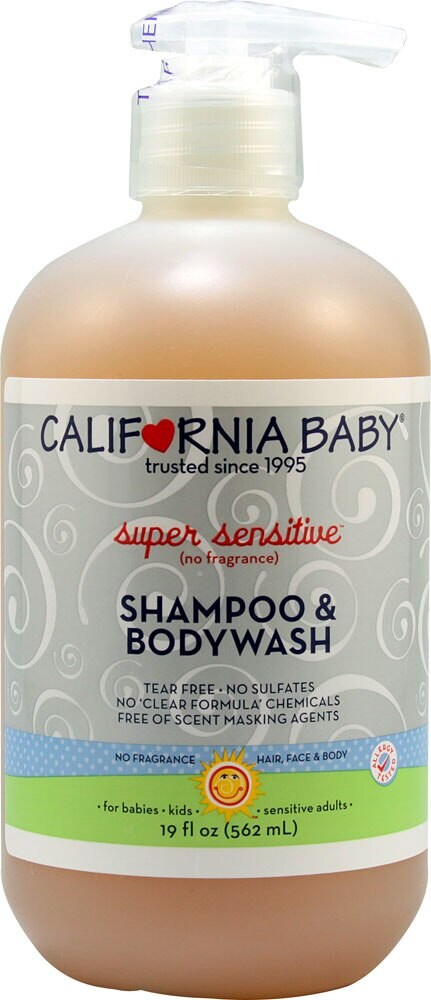 california baby super sensitive shampoo & bodywash