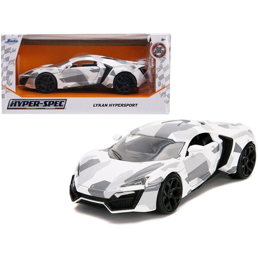 Jada 32273 1-24 Scale Lykan Hypersport White Camouflage Hyper Spec Diecast  Model Car, 1 - Ralphs