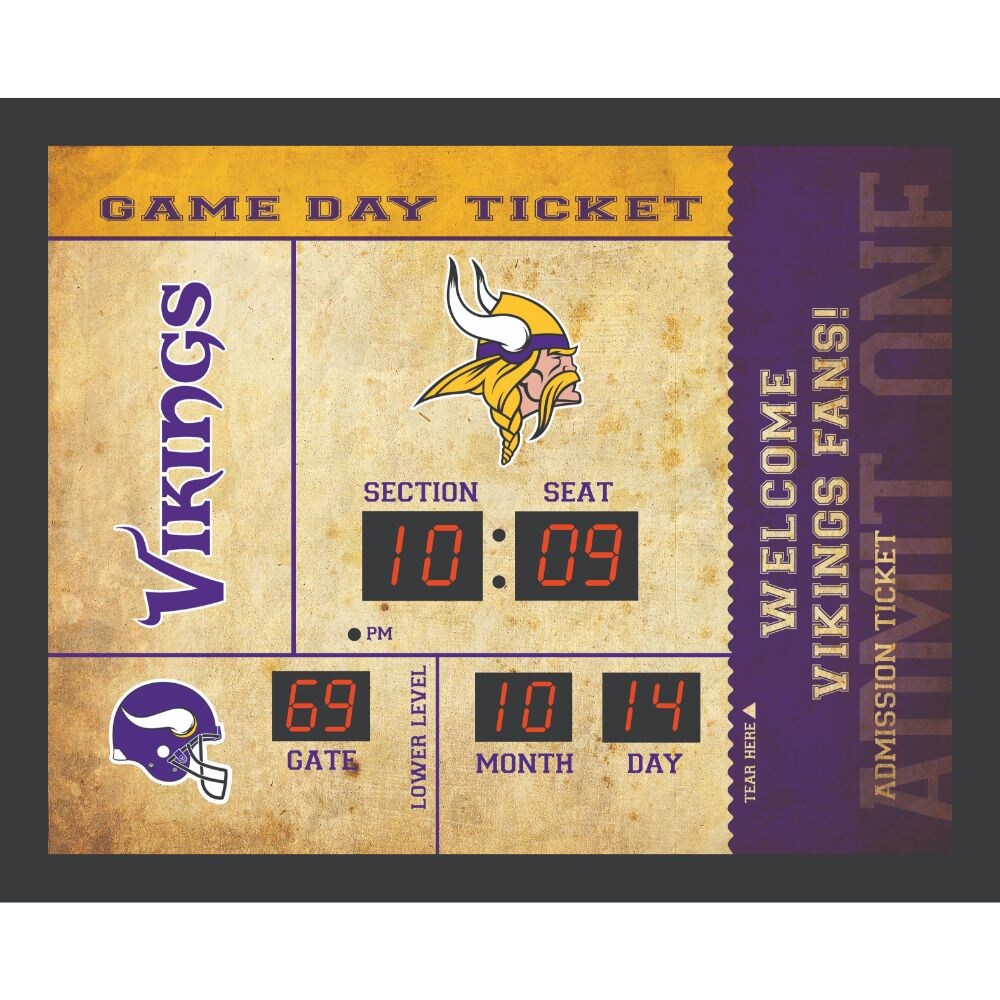 Minnesota Vikings Bluetooth Scoreboard Wall Clock