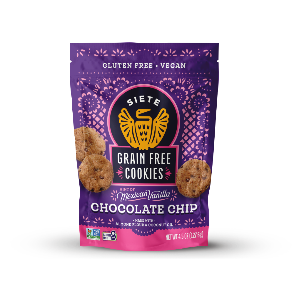 Siete Hint of Mexican Vanilla Chocolate Chip Cookies, 4.5 oz