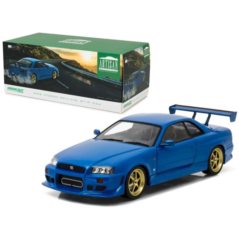 1999 Nissan Skyline GT-R (R34) Bayside Blue 1/18 Diecast